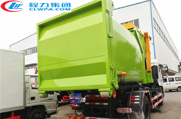 國(guó)五東風(fēng)天錦車(chē)廂可卸式垃圾車(chē)