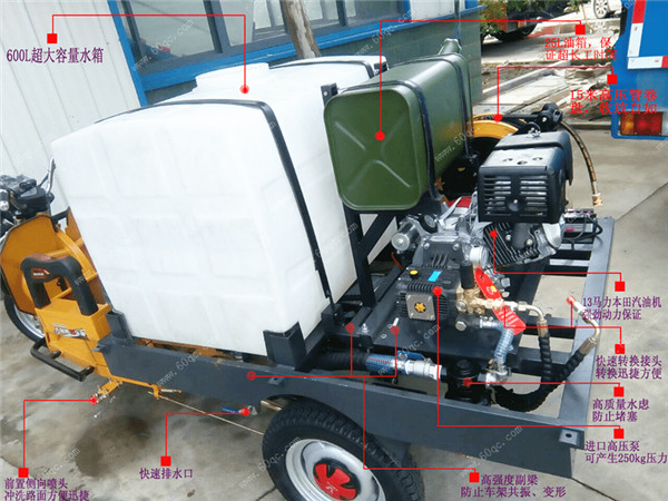 三輪清洗車上裝結(jié)構(gòu)圖